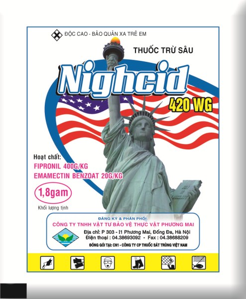 Nighcid 420WG 1.8g - Thuốc Trừ Sâu Phương Mai - Công Ty TNHH Vật Tư Bảo Vệ Thực Vật Phương Mai